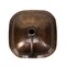 Nantucket Sinks 16.25 Hand Hammered Copper Square Undermount Bathroom Sink With Overflow SQRC-OF - alternate 4